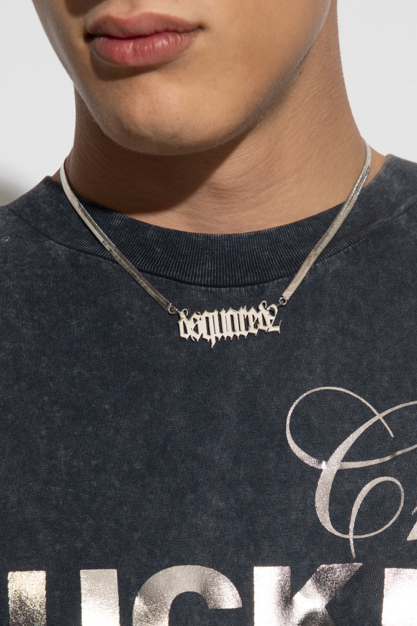 Dsquared necklace sale mens